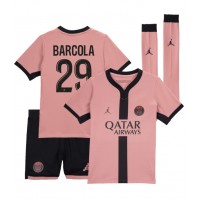 Paris Saint-Germain Bradley Barcola #29 3rd trikot Kinder 2024-25 Kurzarm (+ Kurze Hosen)